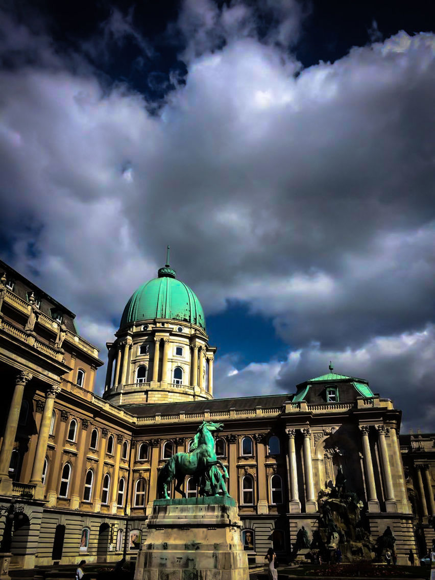 LOW ANGLE VIEW OF CHURCH AGAINST CLOUDY SKY