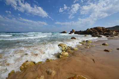 Scenic view of sea against sky