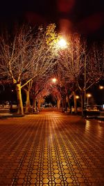 Illuminated city at night