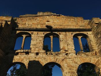 Low angle view of historical building