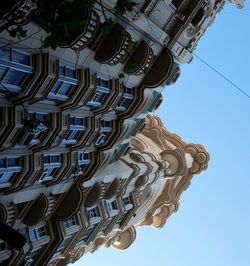 Low angle view of temple against clear sky