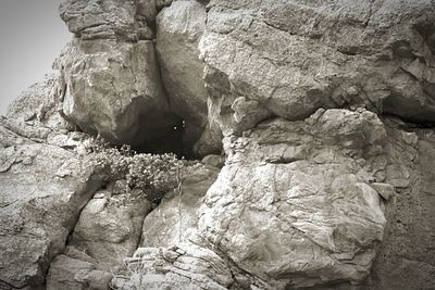 Rock formation in cave