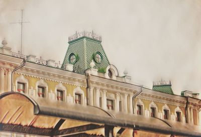 Low angle view of historical building against sky