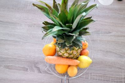 Close-up of orange fruits on table