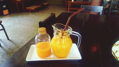 Close-up of drink on table