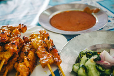 Close-up of hand holding food