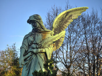 Low angle view of statue