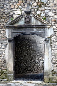 Close-up of stone wall