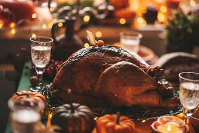 Close-up of christmas decorations