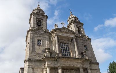 Low angle view of historic building against sky