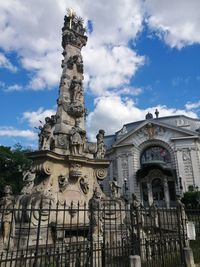 Low angle view of historical building against sky