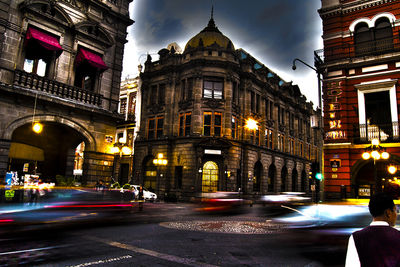 City street at night