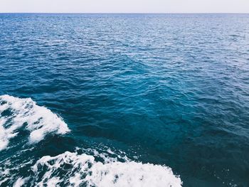 High angle view of sea against sky