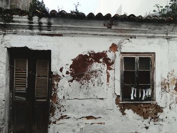 Abandoned house window