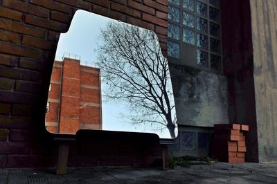 Buildings against blue sky