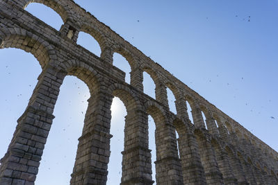 Low angle view of historical building against sky