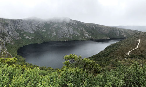 Scenic view of mountain against sky