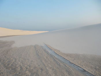Scenic view of desert against sky