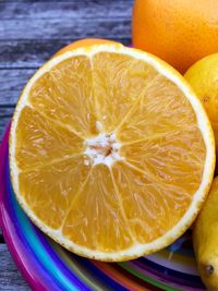 Close-up of orange slices