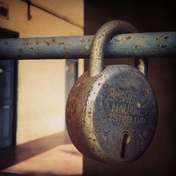 Close-up of rusty metal