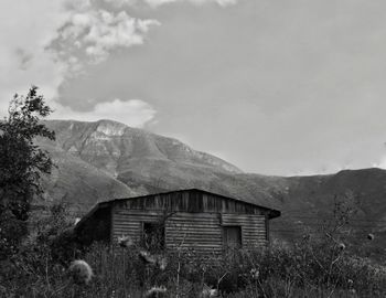 Landscape with mountains in background