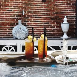 Close-up of drink on table