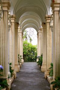 Corridor of historic building