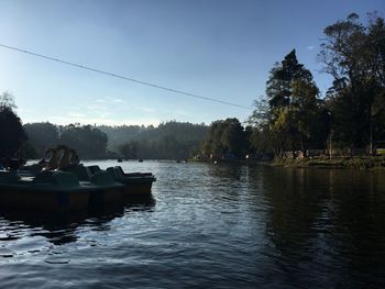 Scenic view of river against sky