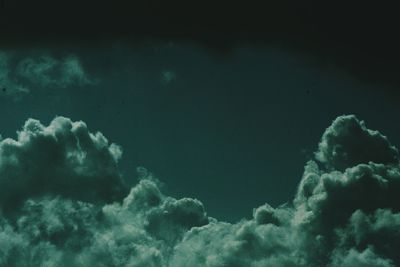 Low angle view of sea against sky