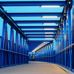 Empty footbridge