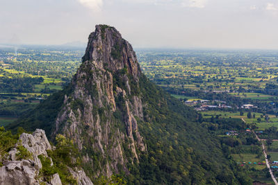 Panoramic view of city against sky