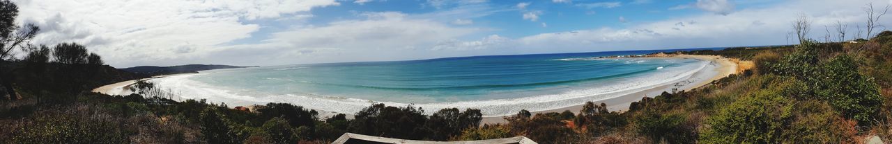 Panoramic view of sea against sky