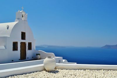 Built structure against clear blue sky