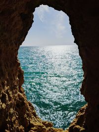 Close-up of sea against sky