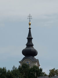 Low angle view of traditional building against sky