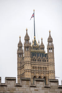 Low angle view of historic building against sky