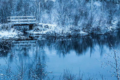 Scenic view of calm lake