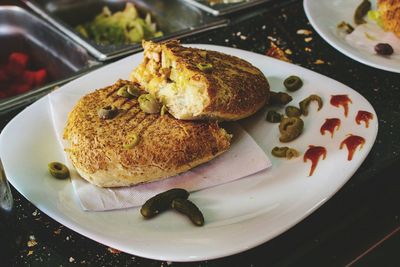 Close-up of food in plate