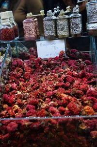 Various fruits for sale at market stall