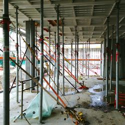 Interior of construction site