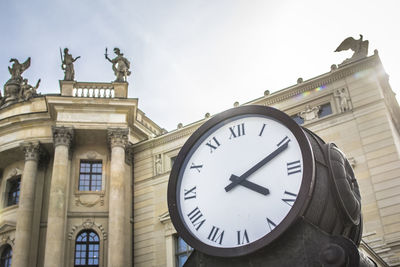 Low angle view of clock tower