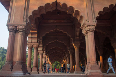 Low angle view of historical building