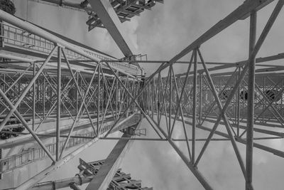 Low angle view of bridge against sky