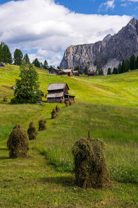 Mountain huts in the dolomites