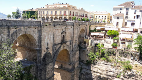 View of old town against sky