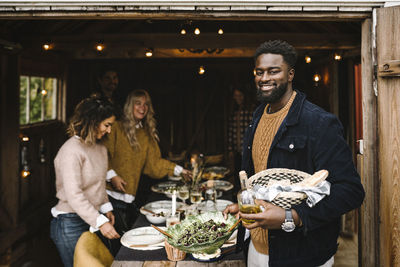 Group of people at restaurant