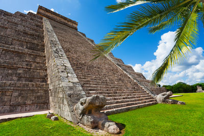 Stone structure against sky