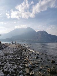 Lake como and the alps