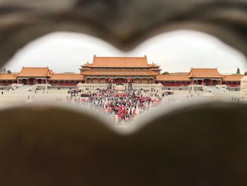 Close-up of historical building