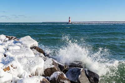 Scenic view of sea against sky